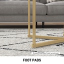 Coffee Table Set 45W x 45D x 55Hcm Gold Tone - Photo 6