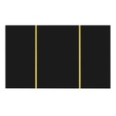 High-Gloss Coffee Table with Two Drawers and 19.5 cm Clearance, 100L x 60W x 41.5H cm, Black+Gold - Photo 6