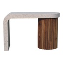 Solid Mango Wood Coffee Table with Artisan Finish, Brown - Photo 2