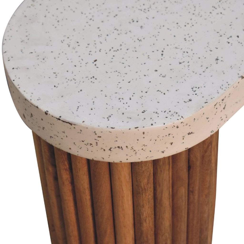 Solid Mango Wood Coffee Table with Artisan Finish, Brown - Photo 6
