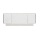 Lift-Up Coffee Table With 2 Doors, White - Photo 2