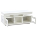 Modern Coffee Table with App-Controlled LED and USB Port, 100L x 50W x 43H cm, White - Photo 2
