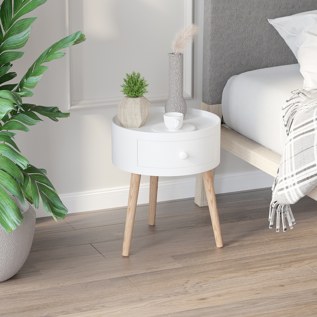Coffee Table 38 x 38 x 45 cm White - Photo 6