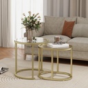 Coffee Table Set 50L x 50W x 50.5H cm Clear - Photo 2
