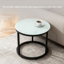 Coffee Table Set Φ60 x 45Hcm White - Photo 5