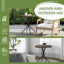 Garden Table 66cm x 66cm x 71.5Hcm Brown Wood Grain - Photo 6