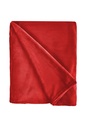 Plush Flannel Fleece Blanket - Super Soft Throw in Red - Image 2
