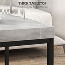 HOMCOM Nesting Coffee Tables Set Thick Tabletop Grey - Photo 6