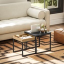 Coffee Table Set 45W x 45D x 45Hcm Black - Photo 6