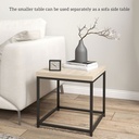 Coffee Table Set 45x45x45cm Oak - Photo 5