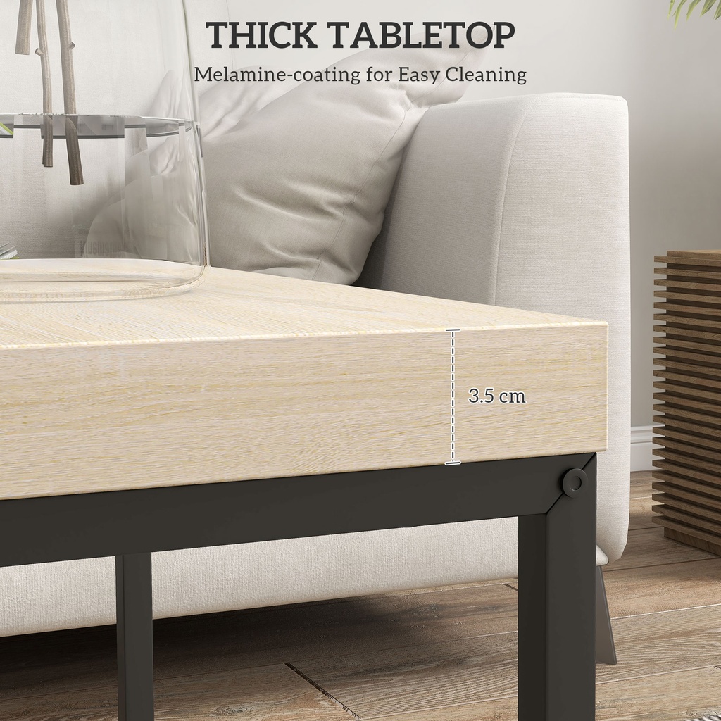 Coffee Table Set 45x45x45cm Oak - Photo 6