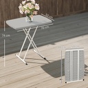 Folding Coffee Table 76L x 50W x 74H cm Charcoal grey - Photo 3