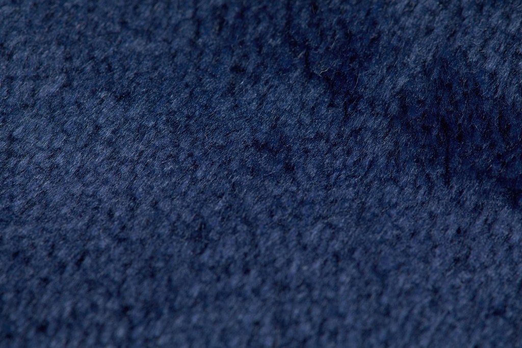 Plush Flannel Fleece Blanket - Super Soft Throw in Navy - Image 4