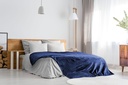 Plush Flannel Fleece Blanket - Super Soft Throw in Navy - Image 7