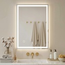 LED Dimmable Makeup Mirror 70x50cm Anti-Fog image 2