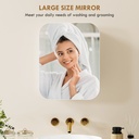 Bathroom Wall Cabinet with Mirror White image 6