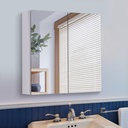 Stainless Steel Bathroom Mirror Cabinet 60x55cm image 2