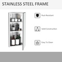 Stainless Steel Wall-Mounted Bathroom Cabinet 300mm image 6