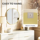 Round Wall Mirror Modern Gold 61cm image 6