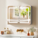 LED Mirrored Bathroom Cabinet Anti-Fog 60x80cm image 2