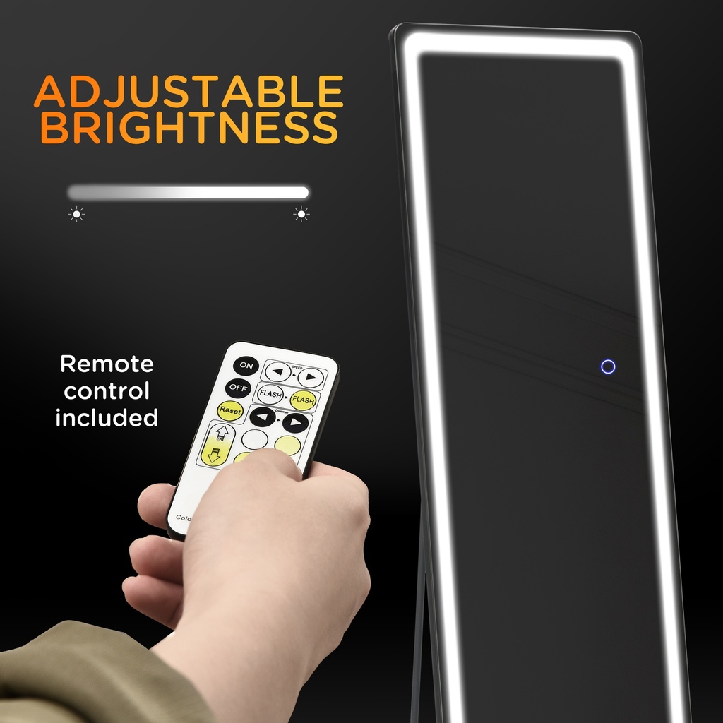 LED Full-Length Mirror Freestanding 3 Colour Modes image 6