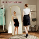 Aluminium Standing Mirror 165cm - Gold image 4