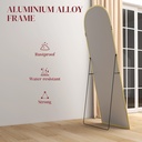 Aluminium Standing Mirror 165cm - Gold image 6