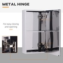 Wall-mounted Bathroom Mirror Cabinet 300mm Stainless Steel image 6