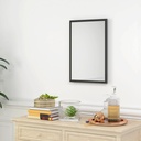 Wall-Mounted Mirror 60x40cm for Living Room Black image 2