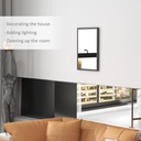 Wall-Mounted Mirror 60x40cm for Living Room Black image 4