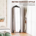 Full-Length Floor Mirror Baroque Metal Frame 50x160cm image 5
