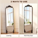 Full-Length Floor Mirror Baroque Metal Frame 50x160cm image 6