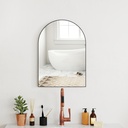 Bathroom Mirror 50W x 2.5D x 70Hcm Black image 2