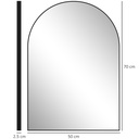 Bathroom Mirror 50W x 2.5D x 70Hcm Black image 3