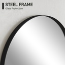 Bathroom Mirror 50W x 2.5D x 70Hcm Black image 4