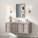 Wall-Mounted Mirror 40x60cm Living Room Grey image 2
