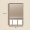 Wall-Mounted Mirror 40x60cm Living Room Grey image 3