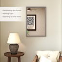 Wall-Mounted Mirror 40x60cm Living Room Grey image 4