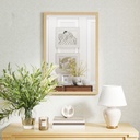 Wall-Mounted Mirror Natural Wood 60x40cm image 2