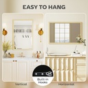 Wall-Mounted Mirror Natural Wood 60x40cm image 5
