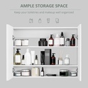 Wall Mounted Mirror Cabinet Wooden 80x15x60cm image 4