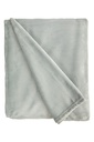 Plush Flannel Fleece Blanket - Super Soft Throw in Silver - Image 2
