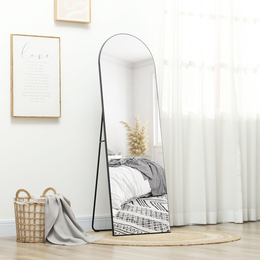 Full Length Mirror 50W x 3.6D x 150Hcm Black image 2
