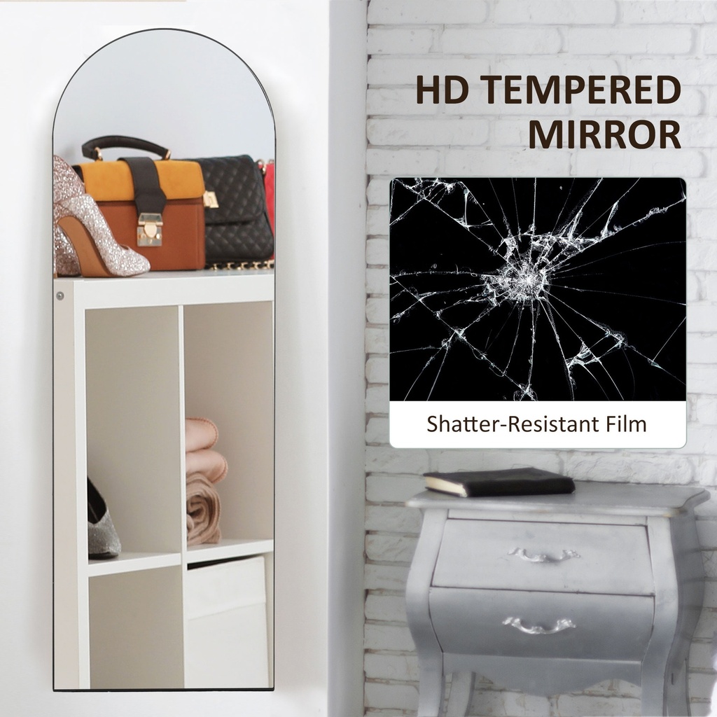 Full Length Mirror 50W x 3.6D x 150Hcm Black image 5