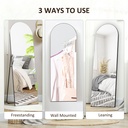 Full Length Mirror 50W x 3.6D x 150Hcm Black image 6