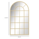 Arched Wall Mirror Modern Window 110x65cm image 3