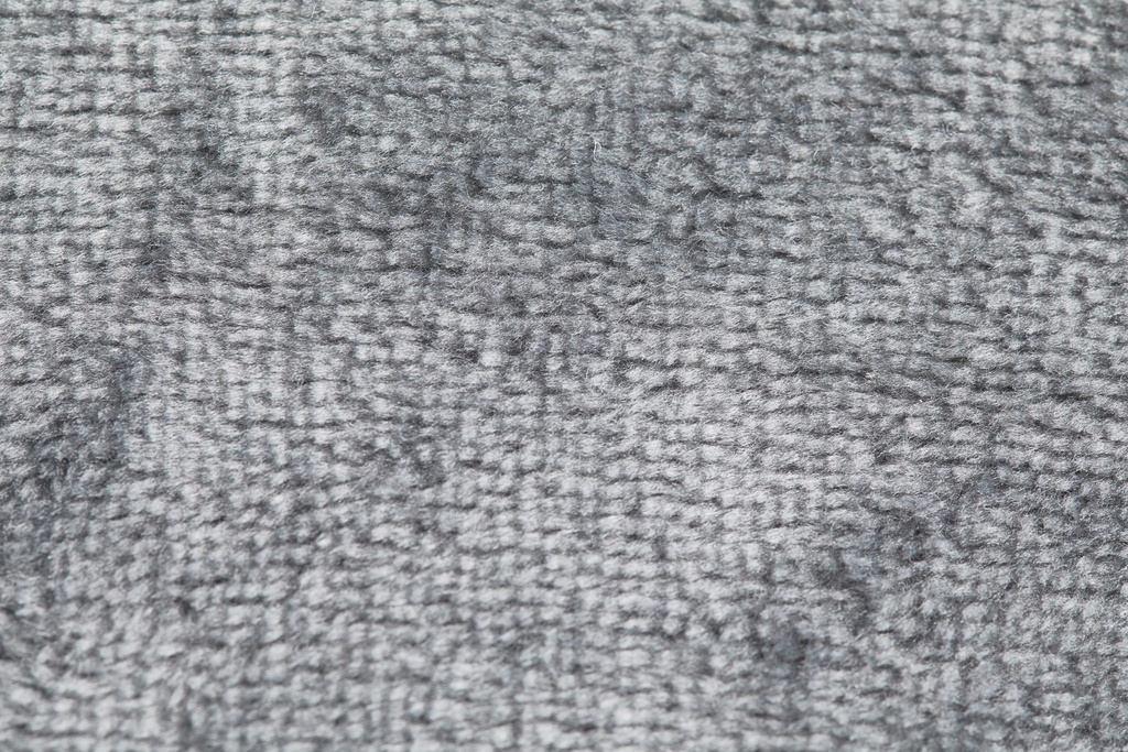 Plush Flannel Fleece Blanket - Super Soft Throw in Silver - Image 4