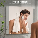 Wall-Mounted Mirror Cabinet Wooden Frame 60x15x60cm image 6