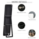 Full Length Mirror Free Standing/Wall Hanging Black image 6