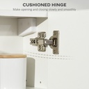Kleankin Bathroom Cabinet Wall-Mounted White with Mirror image 6